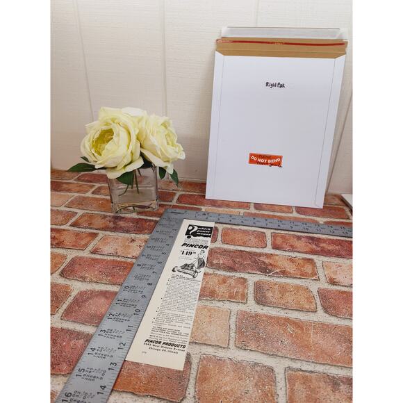 1950 Happy Housewife in Long Skirt Pushing‎ Large Power Lawn Mower Vtg Print Ad - Picture 6 of 6